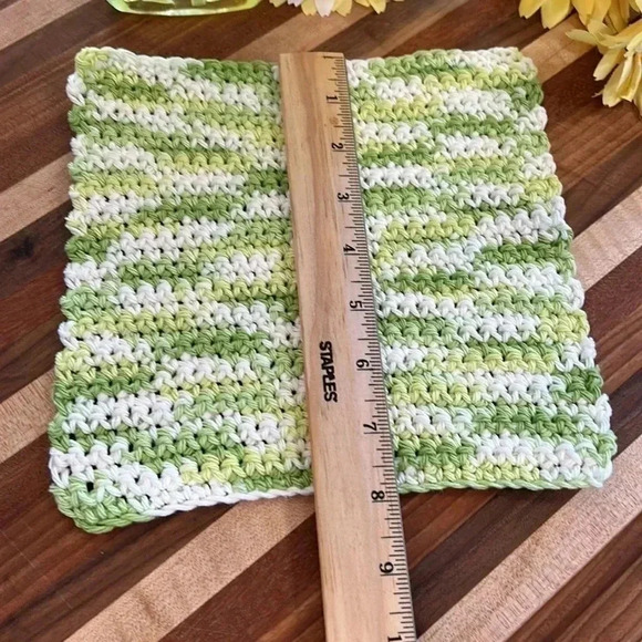 100% Cotton Handmade Washcloths - Set of 3 - Picture 7 of 8